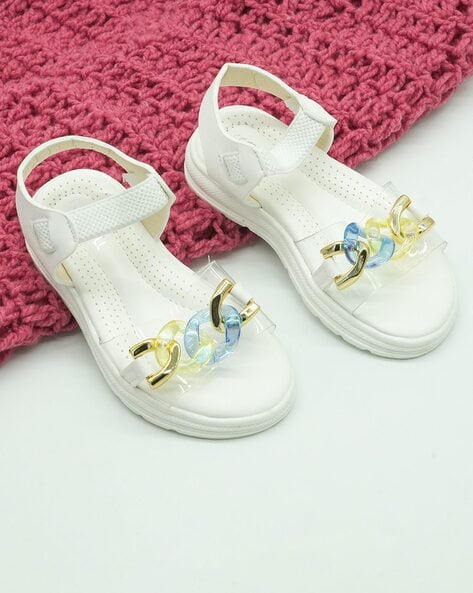 Buy White Sandals for Girls by Feetwell Shoes Online | Ajio.com-anthinhphatland.vn