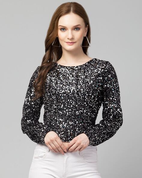 Buy Silver Tops for Women by stylz republic Online