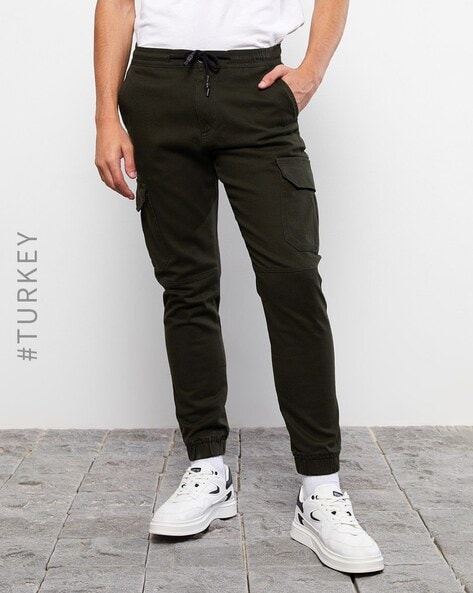 Men's Cargo Trouser with Six Pockets, Casual Pant, Black – Fashion Trendz