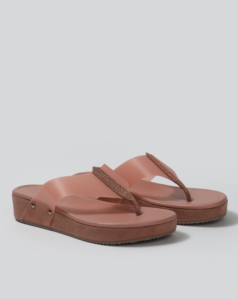 Buy Peach Heeled Sandals for Women by Five By Inc.5 Online