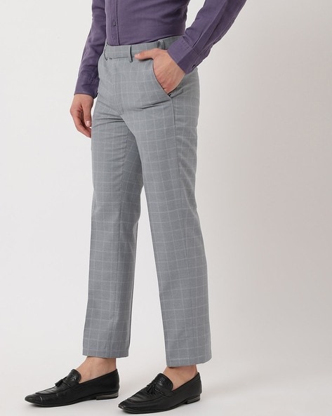 Navy Regular Fit Trousers