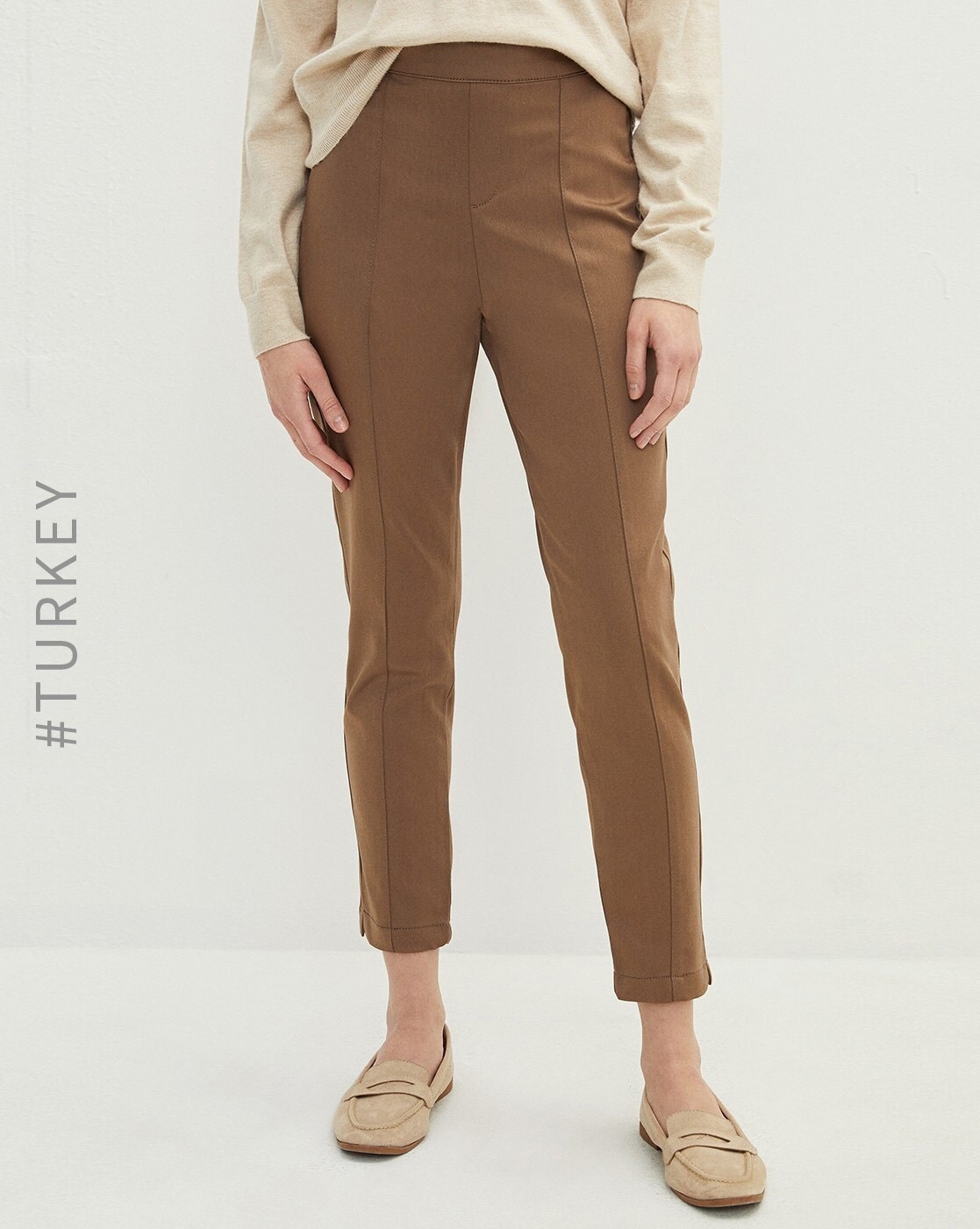 Light Brown Trousers - Buy Light Brown Trousers online in India