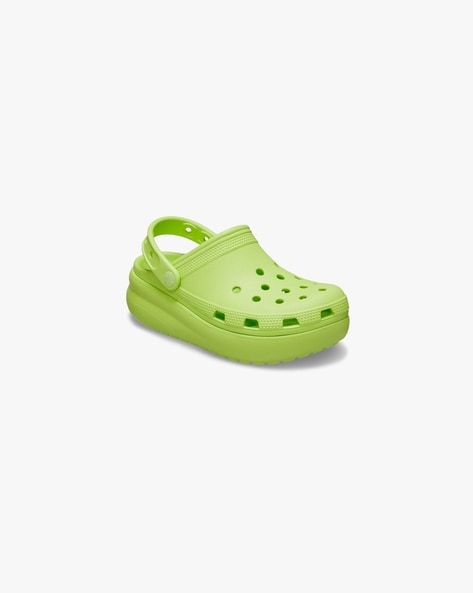 Light 2025 green crocs