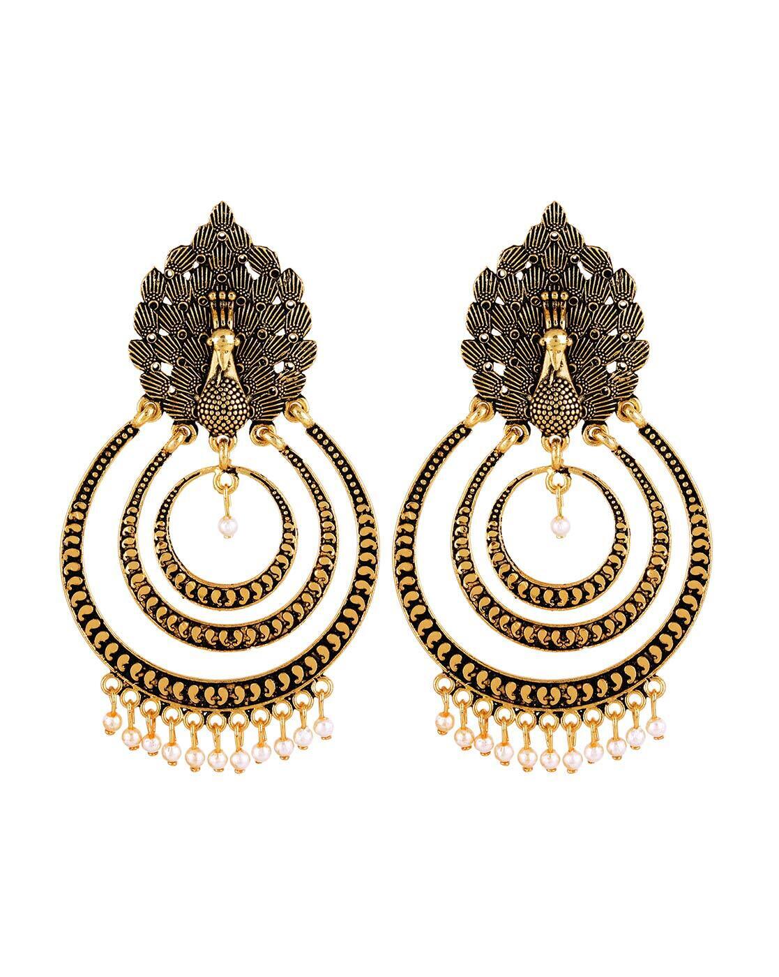 Brass Handmade Kundan Meenakari Traditional Indian Earrings By Craftlife at  Rs 500/piece in Jaipur