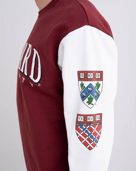 Sweatshirt Homme REPLAY En Coton Pur - Taille 2XL (L Selon étiquette), Bordeaux, Logo Imprimé, Col Rond, Neuf Avec étiquettes