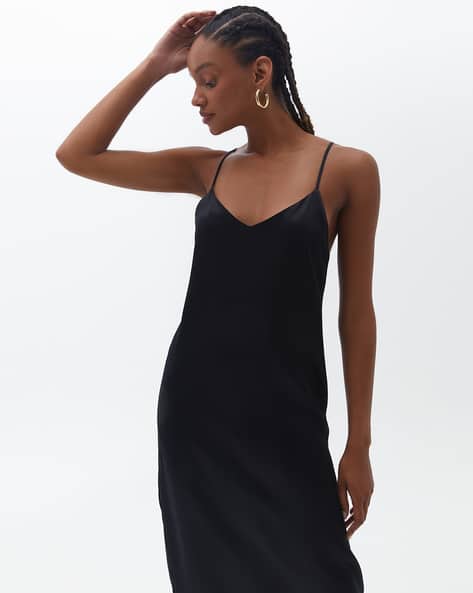 SAM A-Line Strappy Midi Dress