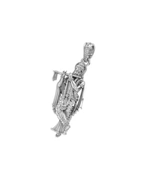 akshat sapphire Sterling Silver God Krishna Pendant with Chain-picture-33