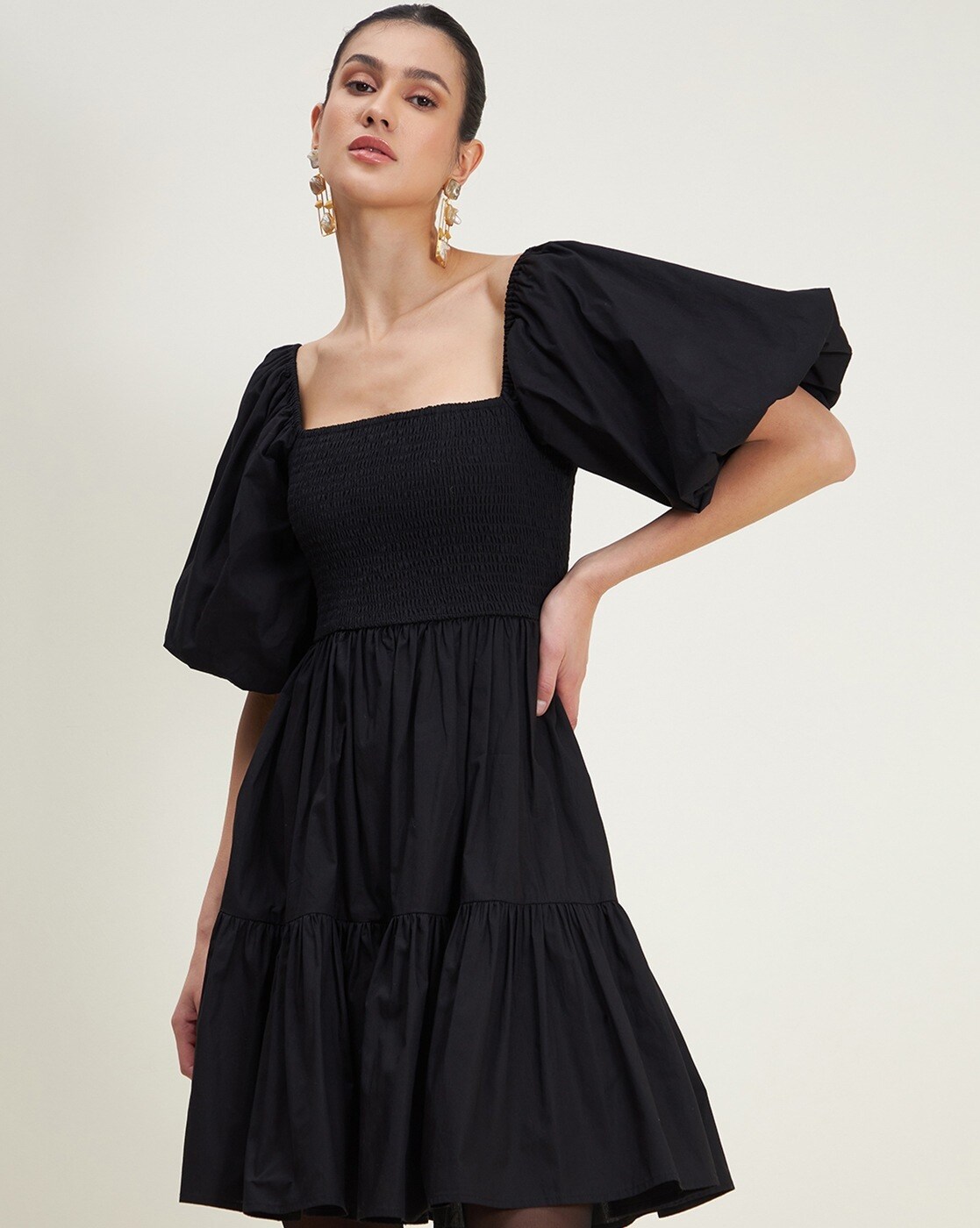 Buy Black Dresses for Women by Femella Online