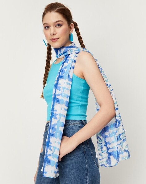 Women Tie & Dye Scarf Price in India