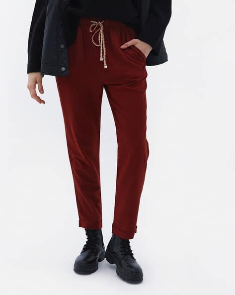 SAM Women Straight Track Pants with Insert Pockets