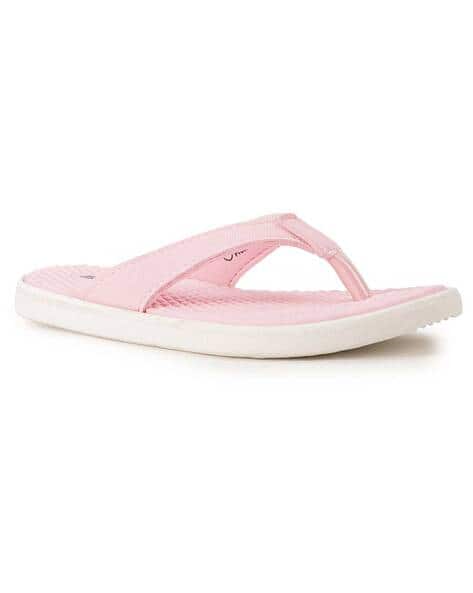 Bata Geometric Pattern Thong-Strap Flip-Flops