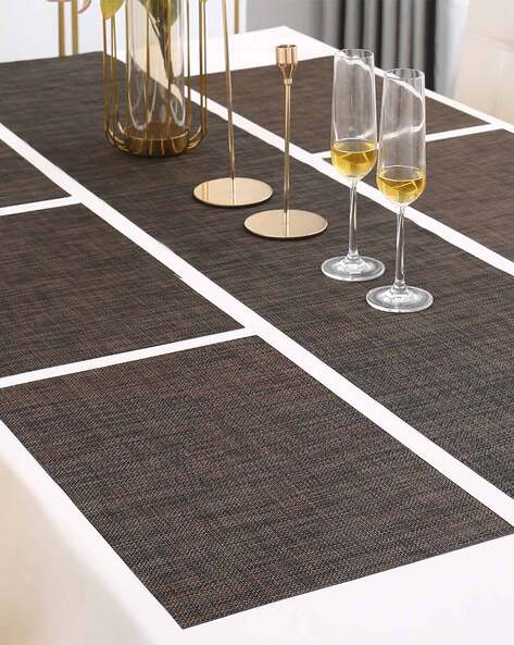 Buy Ravido Champagne Corner Polyester, Plastic Placemats For Dining Table  (Set Of 6) Online at Best Prices in India - JioMart.