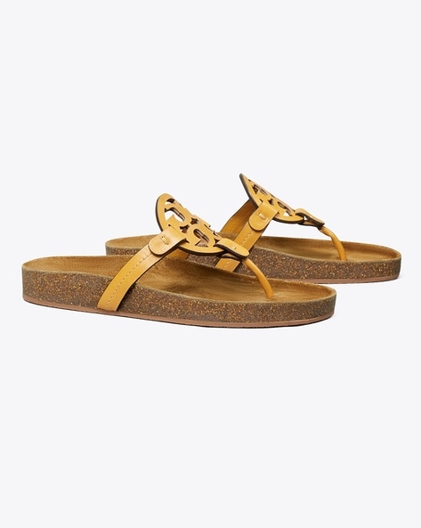 Tory burch 2025 sandals yellow