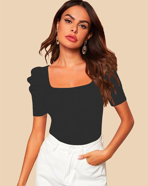 Buy Black Tops for Women by DREAM BEAUTY FASHION Online