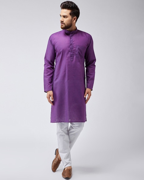 Sojanya Mandarin Collar Long Kurta