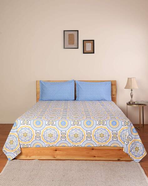 Double cot hotsell cotton bed sheets