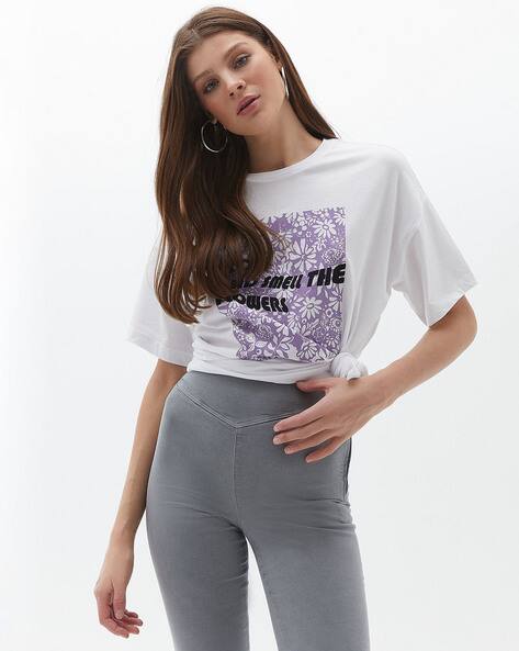 SAM Typographic Print Crew-Neck T-Shirt