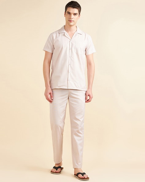 Dodoing Mens Cotton Pajama Pants, Lightweight Lounge Pant India | Ubuy