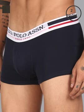 u.s. polo assn. Pack of 2 Brand-Knit Waistband Trunks-picture-14