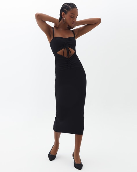 Veronica Cut Out Dress In Black – theoutlier.in