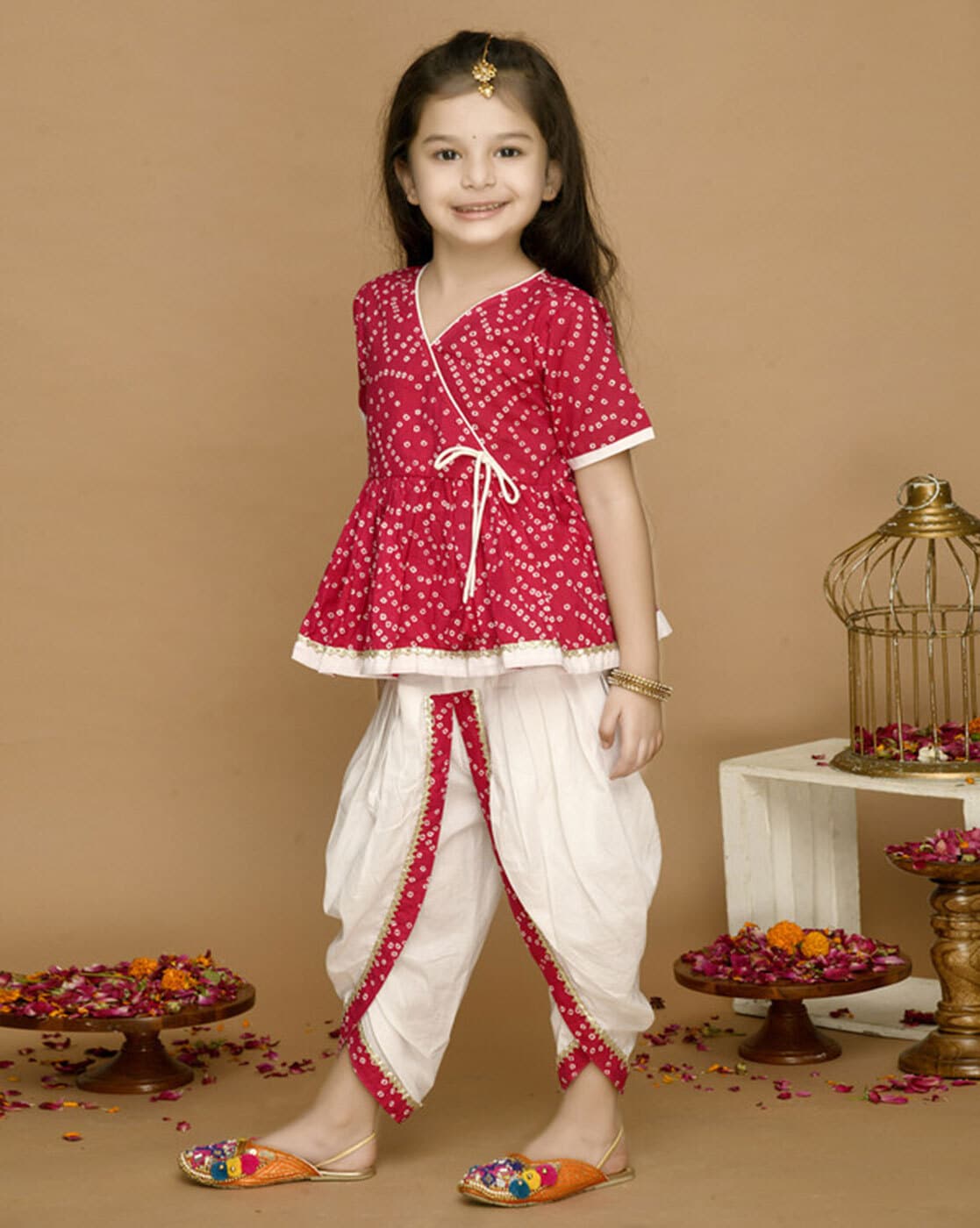 Rent Cape Style Dhoti Set Online