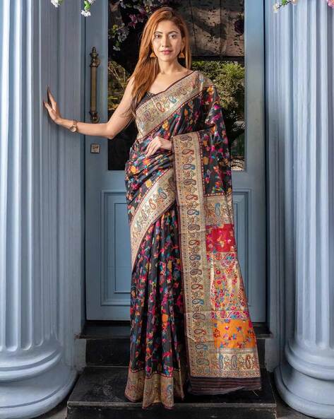 Wedding Wear Latest Kanchipuram Silk Saree, With Blouse Piece at Rs  1095/piece in Surat