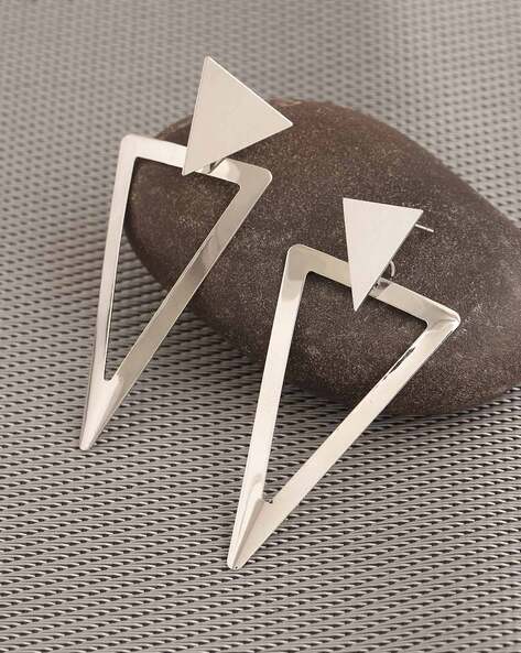 8K Gold Filled Triangle Stud Earrings (L8)(L6)(L12) – MIA J