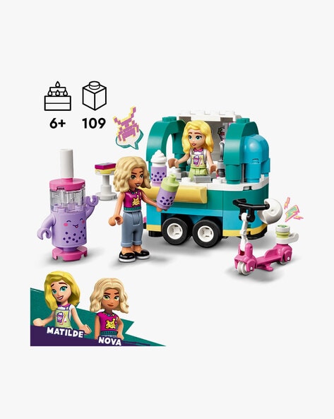 LEGO Friends Mobile Bubble Tea Shop 41733, Fun Vehicle Pretend Play Set  with Mini-Dolls and Toy Scooter for Girls and Boys Ages 6 Plus