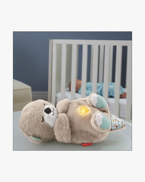 Fisher Price SOOTHE N SNUGGLE OTTER Sleep Soother Musical Breath Movement  Lights