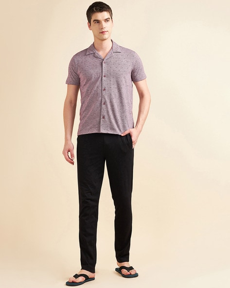 Buy Wine Night&LoungeWearSets for Men by SWEET DREAMS Online