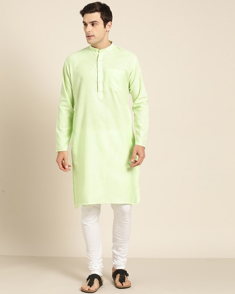 Sojanya Mandarin-Collar Long Kurta