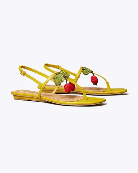 Yellow PVC Mule Heels Stiletto Heel Sandals|FSJshoes