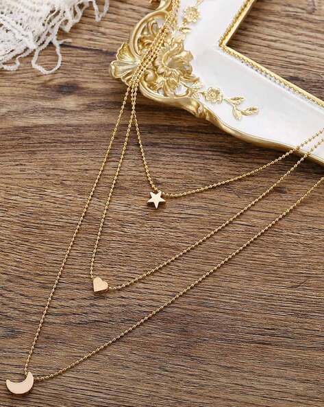 Gold-Plated 3-Layered Necklace