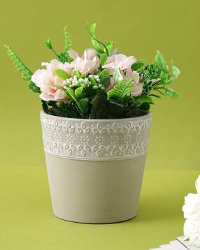 tayhaa Floral Pattern Dual-Toned Planter pot-picture-24