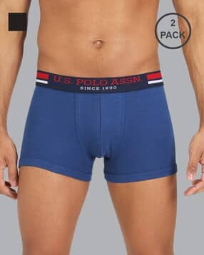 u.s. polo assn. Pack of 2 Brand-Knit Waistband Trunks-picture-51