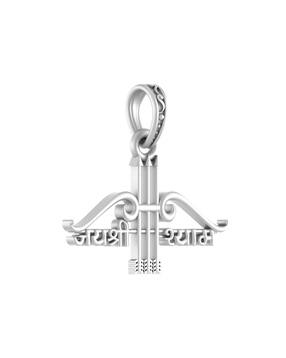 akshat sapphire Sterling Silver Baba Khatu Shyam Pendant with Chain-picture-15