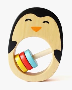 shumee Penguin Wooden Rattle-picture-25