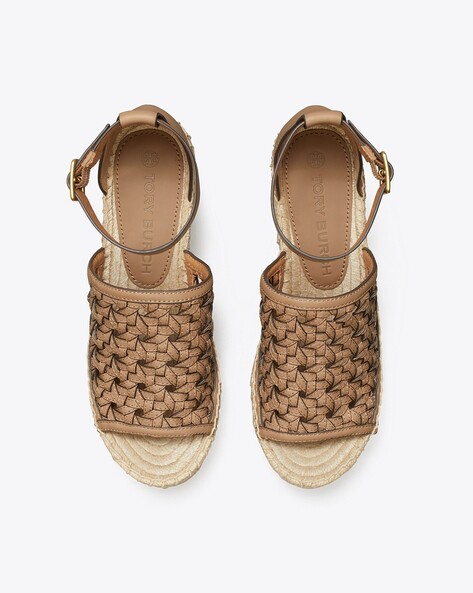 Tory burch discount basket-weave espadrille wedge