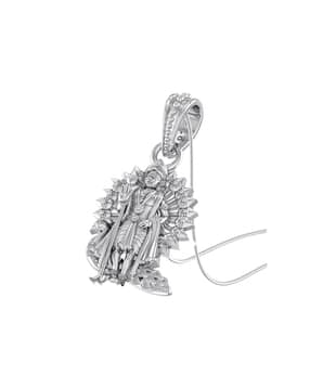 akshat sapphire Sterling Silver Lord Hanuman Pendant-picture-36