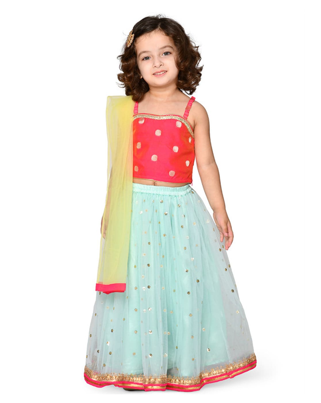 Indian design dress girls | Lehenga saree design, Half saree lehenga, Half  saree designs