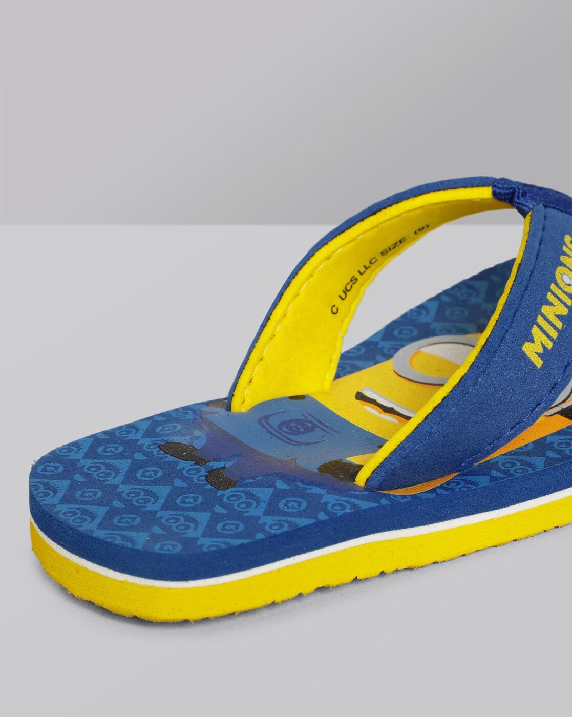 Blue yellow best sale box flip flops