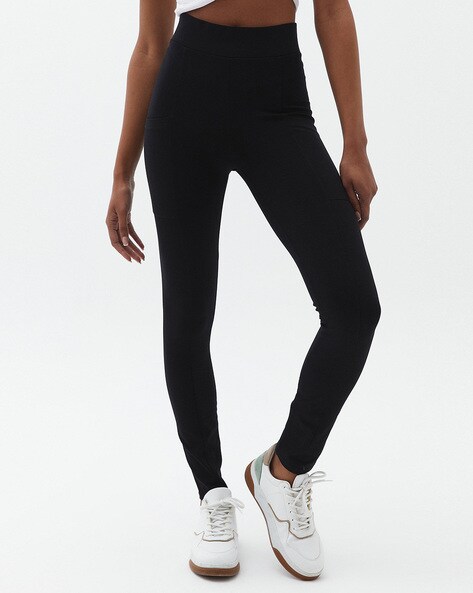 Buy Black Leggings for Women by Enamor Online