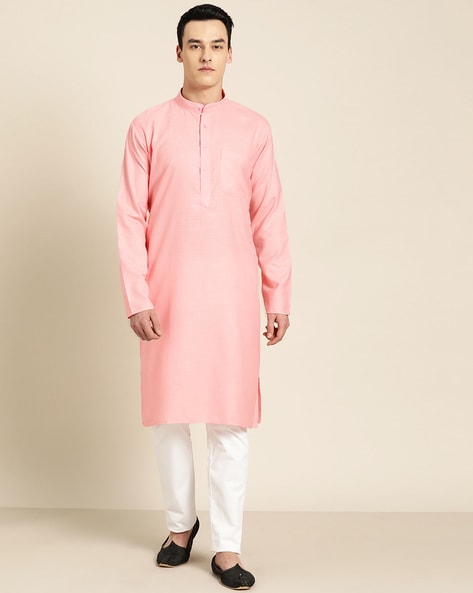 Sojanya Mandarin-Collar Long Kurta