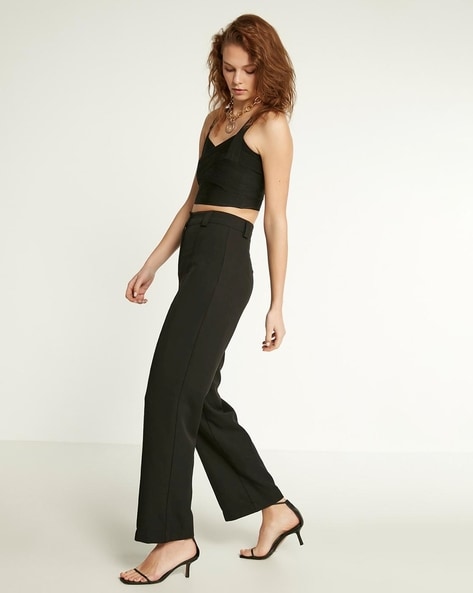 FRENCH CONNECTION - Black Full Length Crepe Trousers – The Boutique Bantry