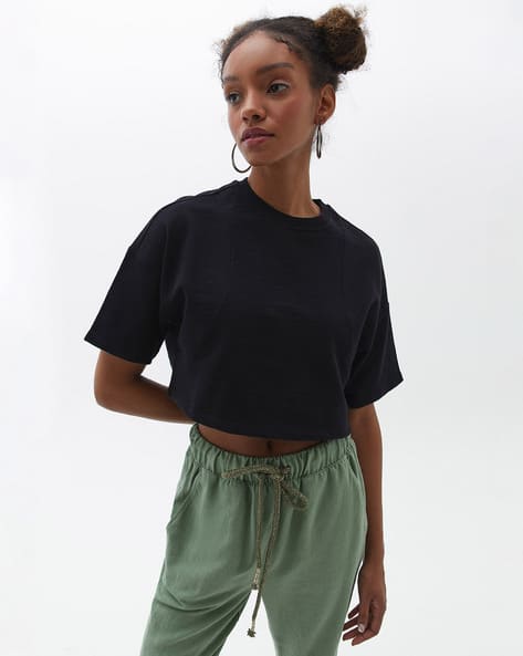 SAM Cropped Crew-Neck T-Shirt