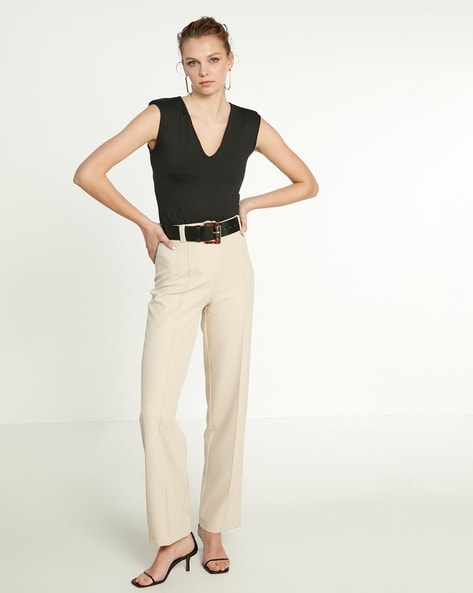 Buy Beige Trousers & Pants for Women by Lee Online | Ajio.com-anthinhphatland.vn