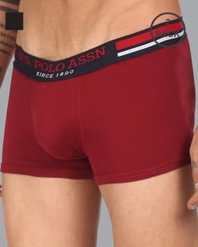 u.s. polo assn. Pack of 2 Brand-Knit Waistband Trunks-picture-47