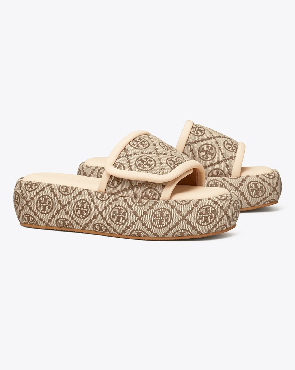 Tory burch discount monogram slides