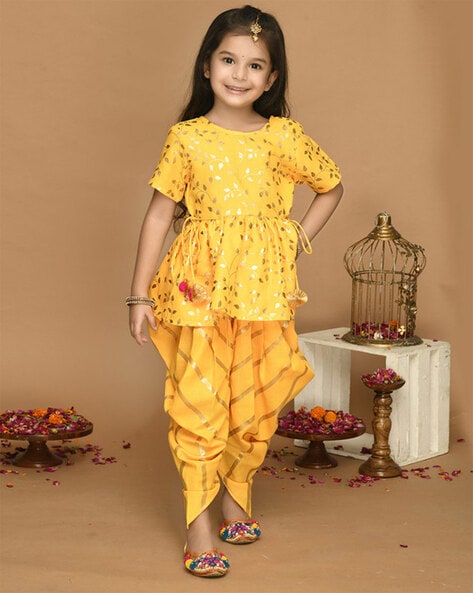 Dhoti set for girls best sale