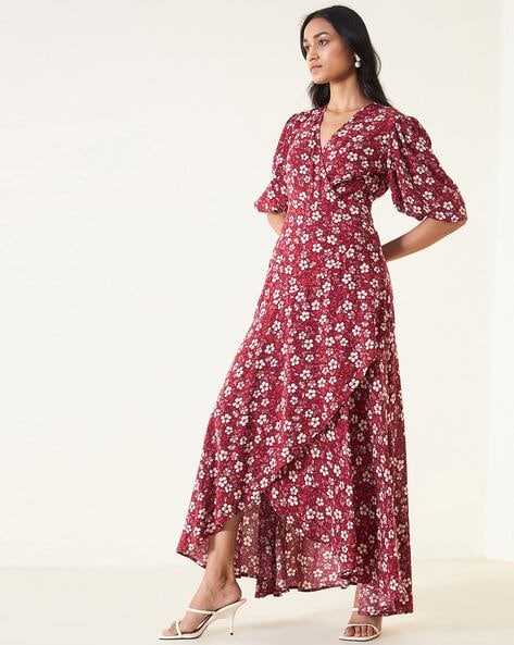 AUGUSTE THE LABEL Provence Faux Wrap Maxi Dress - Natural – Smoke & Mirrors  Boutique